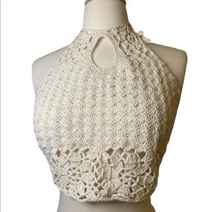 Crochet Halter Crop Top